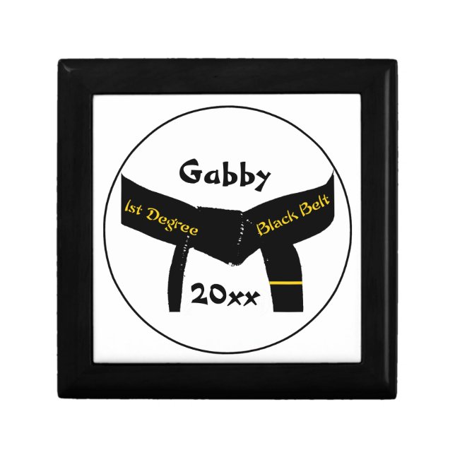 Martial Arts First Degree Black Belt Gift Box (Front)