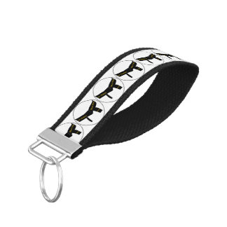 Martial Arts First Degree Black Belt Wrist Keychain