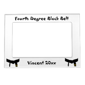 Martial Arts Fourth Degree Black Belt Magnetic Photo Frame