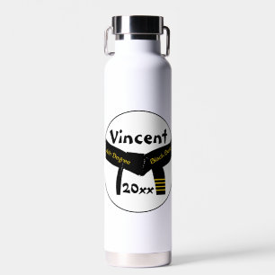 Martial Arts Fourth Degree Black Belt Water Bottle