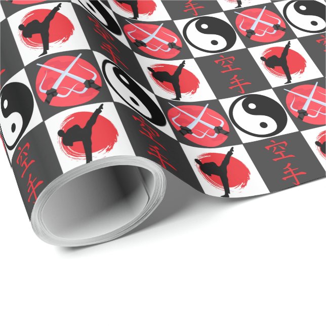Martial Arts Gift Wrapping Paper (Roll Corner)