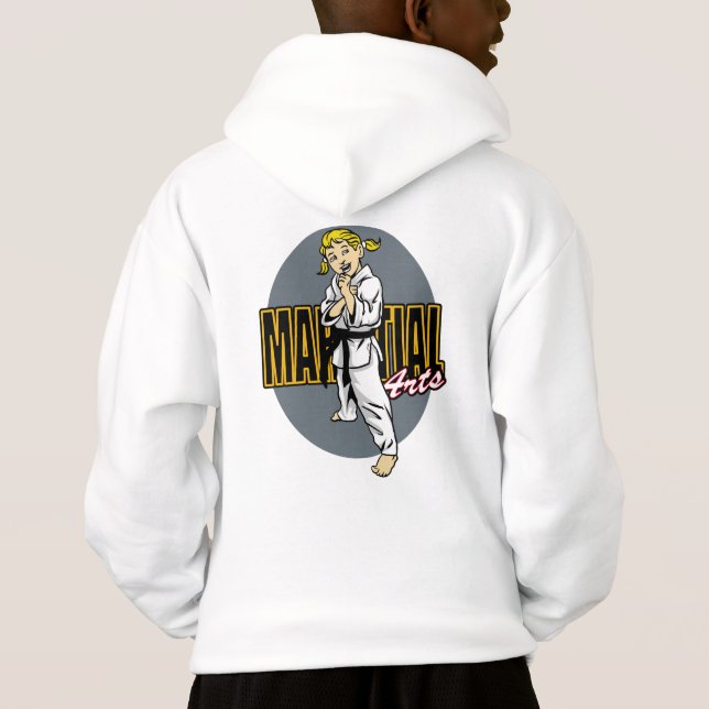 Martial Arts Girl Hoodie (Back)