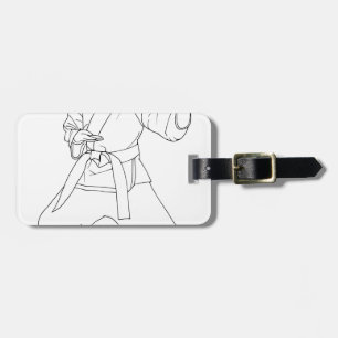 Martial Arts Girl Luggage Tag