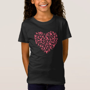 Martial Arts Girls Karate Heart T-Shirt