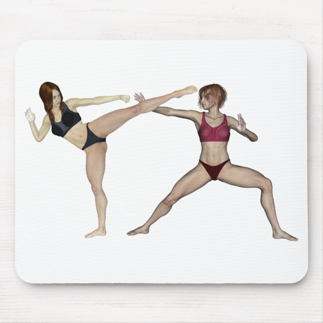 Martial Arts Girls Mouse Pad (Front)