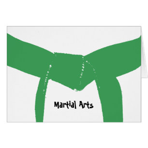 Martial Arts Green Belt Cards