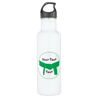 Martial Arts Green Belt Stainless Steel Water Bottle