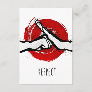 Martial Arts Greeting - White Card