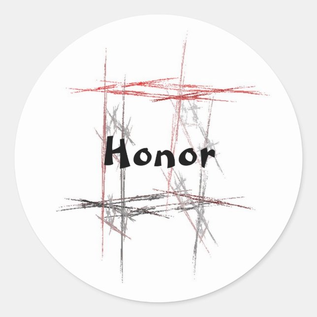 Martial Arts Honor Stickers (Front)