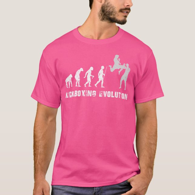 Martial Arts Human Evolution Kickboxing Therapy T-Shirt (Front)