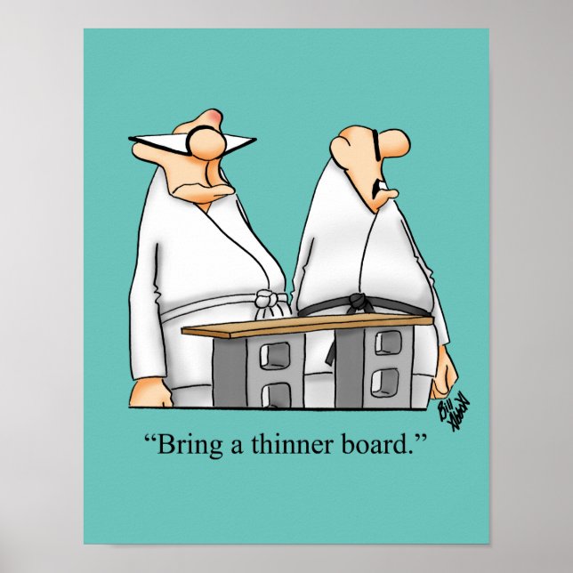 Martial Arts Humor Poster Gift (Front)