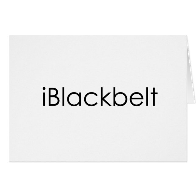 Martial Arts iBlackbelt Cards (Front Horizontal)