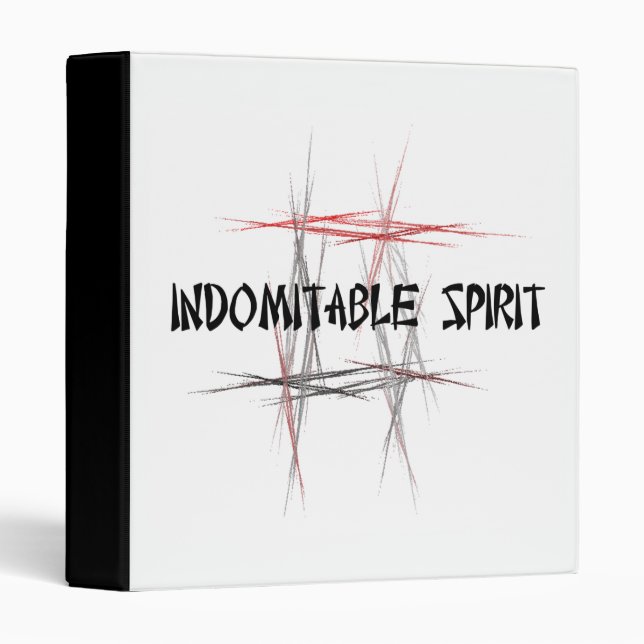 Martial Arts Indomitable Spirit Binder (Front/Spine)