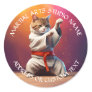 Martial Arts Jiu-jitsu Karate Taekwondo Studio  Classic Round Sticker