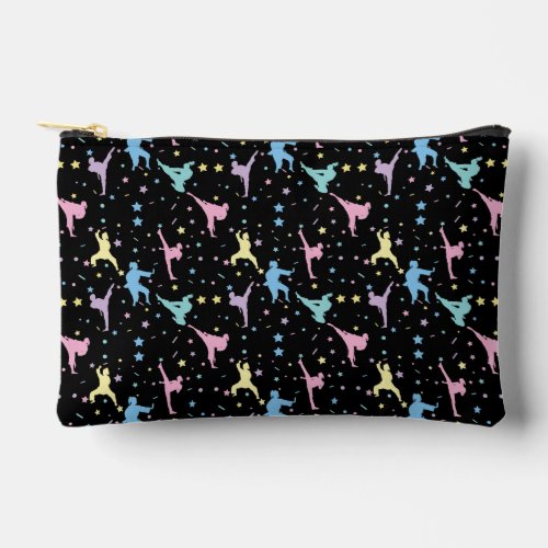 Martial Arts Karate Abstract Stars Sparkles Accessory Pouch