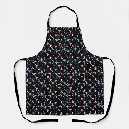 Martial Arts Karate Abstract Stars Sparkles Apron