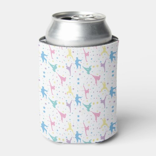 Martial Arts Karate Abstract Stars Sparkles Can Cooler