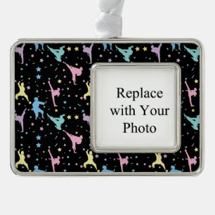 Martial Arts Karate Abstract Stars Sparkles Christmas Ornament
