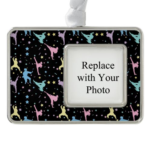 Martial Arts Karate Abstract Stars Sparkles Christmas Ornament
