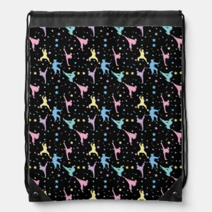 Martial Arts Karate Abstract Stars Sparkles Drawstring Bag