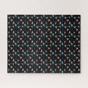 Martial Arts Karate Abstract Stars Sparkles Jigsaw Puzzle