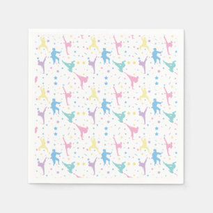 Martial Arts Karate Abstract Stars Sparkles Napkins