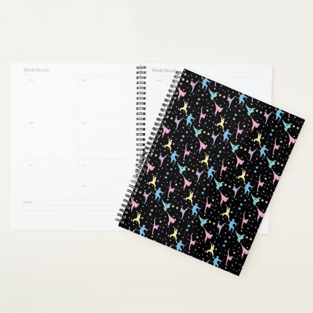 Martial Arts Karate Abstract Stars Sparkles Planner (Display)