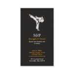 Martial Arts Karate Business Card Martial Arts Karate Business Card
