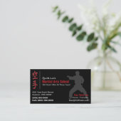 Martial Arts / Karate Business Card (Standing Front)