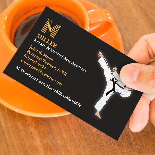 Martial Arts Karate Business Card Template (Creator Uploaded)