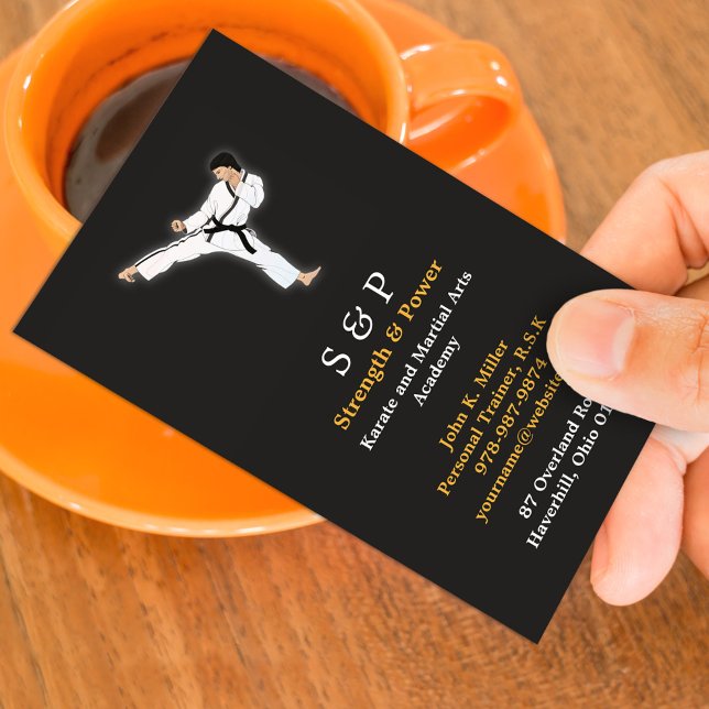 Martial Arts Karate Business Card Template (Creator Uploaded)