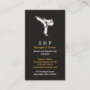 Martial Arts Karate Business Card Template