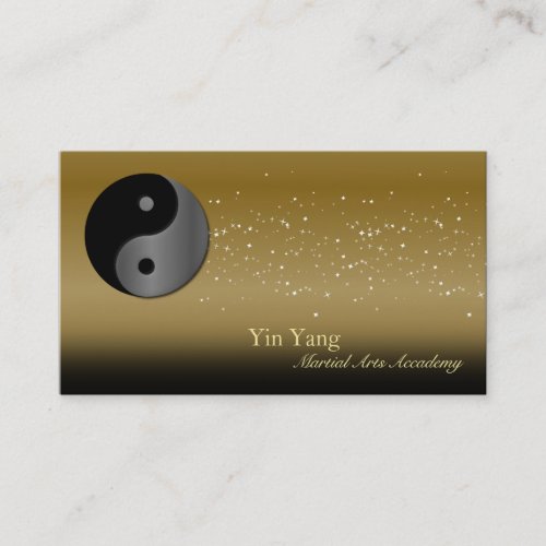 Martial Arts Karate Business Card Yin Yang