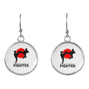 Martial Arts Karate Combat Fighting or Sparring Earrings