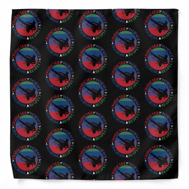 Martial Arts - Karate Core Values Bandana (Front)