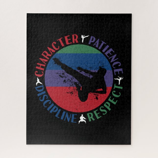 Martial Arts - Karate Core Values Jigsaw Puzzle (Vertical)
