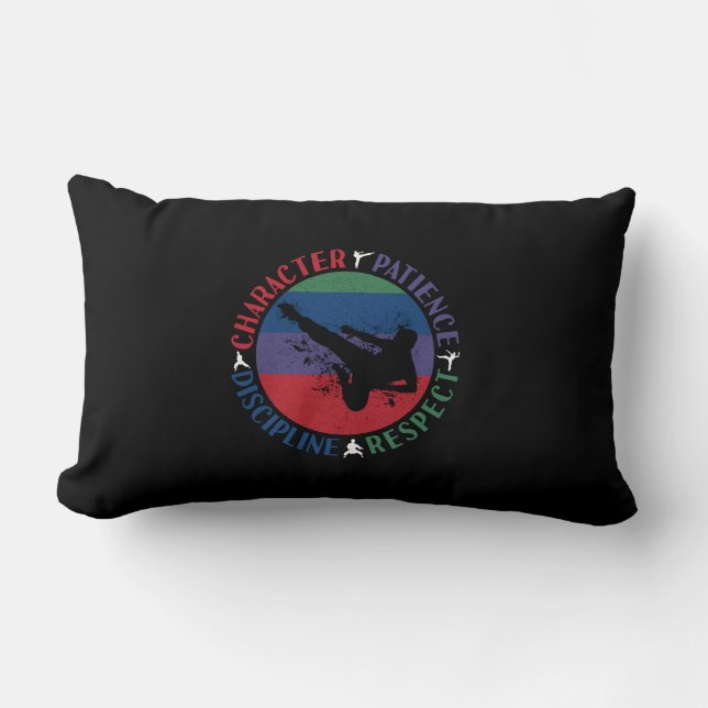 Martial Arts - Karate Core Values Lumbar Pillow (Front)