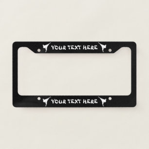 Martial arts karate dojo license plate frame