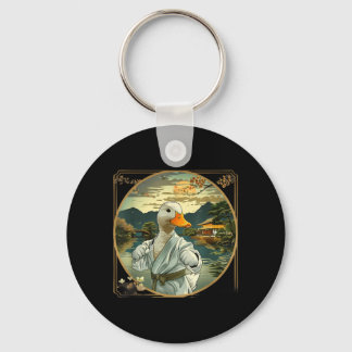 Martial Arts Karate Duck Sunset Garden Mma Keychain