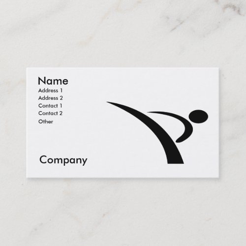 Martial Arts/Karate Instructor Business Card Template