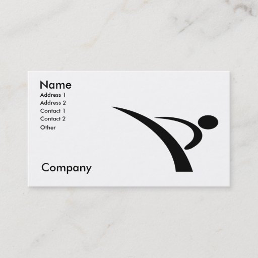 Customizable Martial Arts/Karate Instructor Business Card Template
