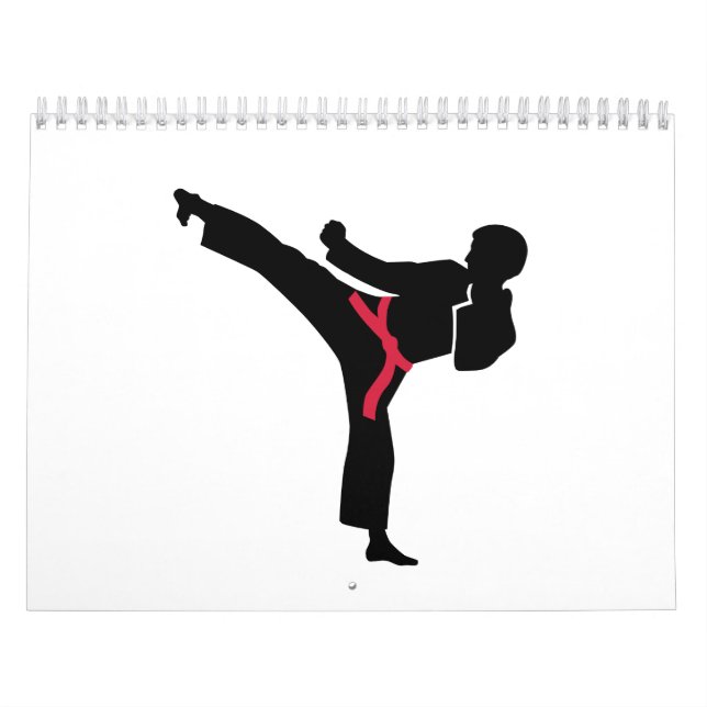 Martial arts Karate kick Calendar (Cover)