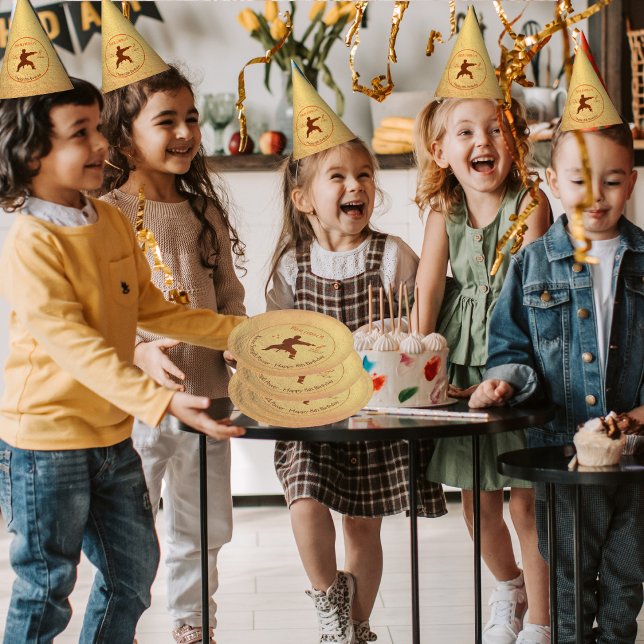 Martial Arts Karate Party 8th Kids Birthday Paper Plates (Creator Uploaded)