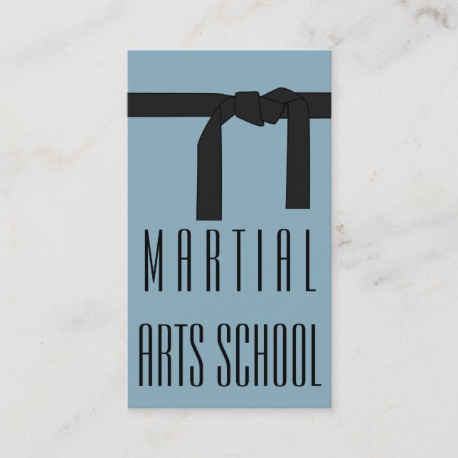 Martial Arts Karate Self Defense Business Card (Front)