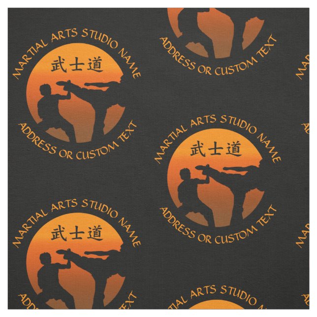 Martial Arts Karate Taekwondo Kung Fu Studio Owner Fabric (Swatch)