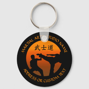 Martial Arts Karate Taekwondo Kung Fu Studio Owner Keychain