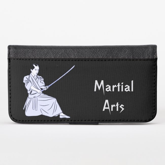 Martial Arts Kendo Sports iPhone X Wallet Case