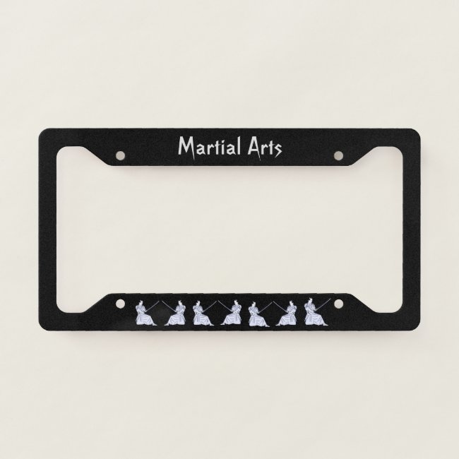 Martial Arts Kendo Sports License Plate Frame