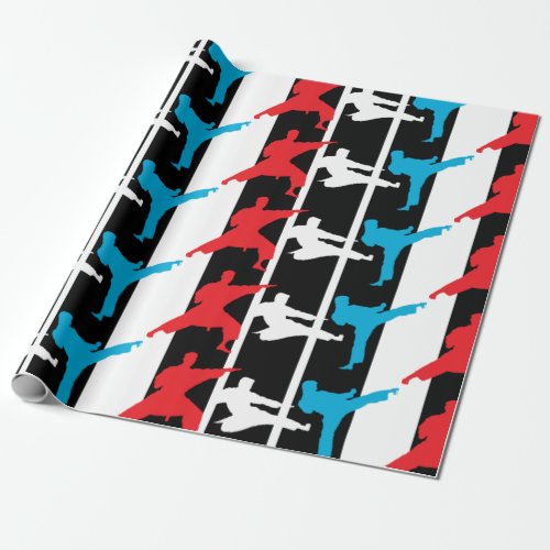 Martial Arts Kicks Wrapping Paper