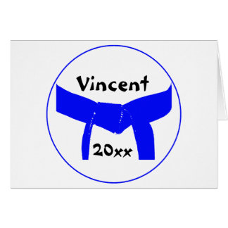 Martial Arts Light Blue Belt Cards